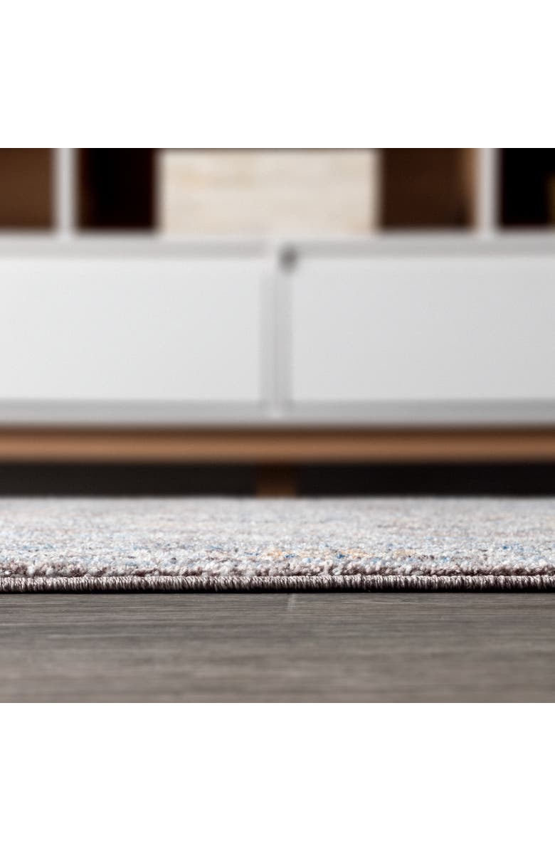 JONATHAN Y Izmit Geometric Vintage Medallion Area Rug, Alternate, color, Gray/Mustard/Turquoise