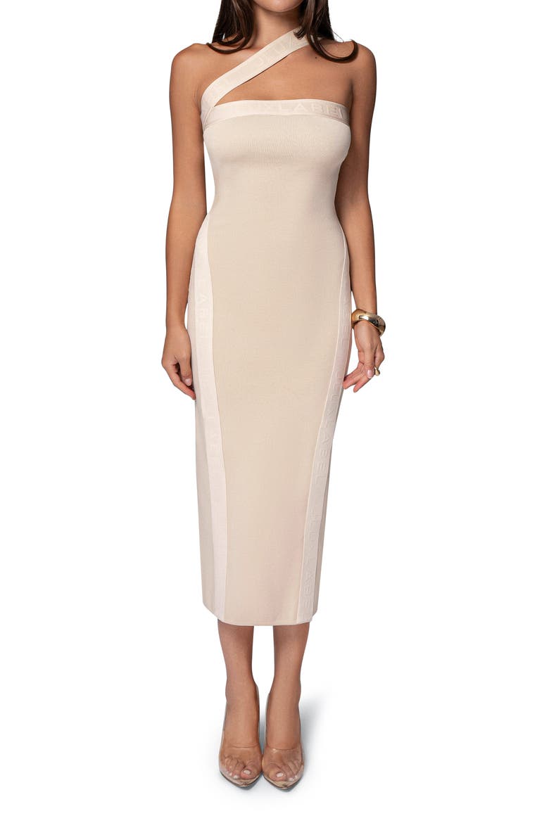 Ivone One-Shoulder Knit Maxi Dress, Main, color, IVORY