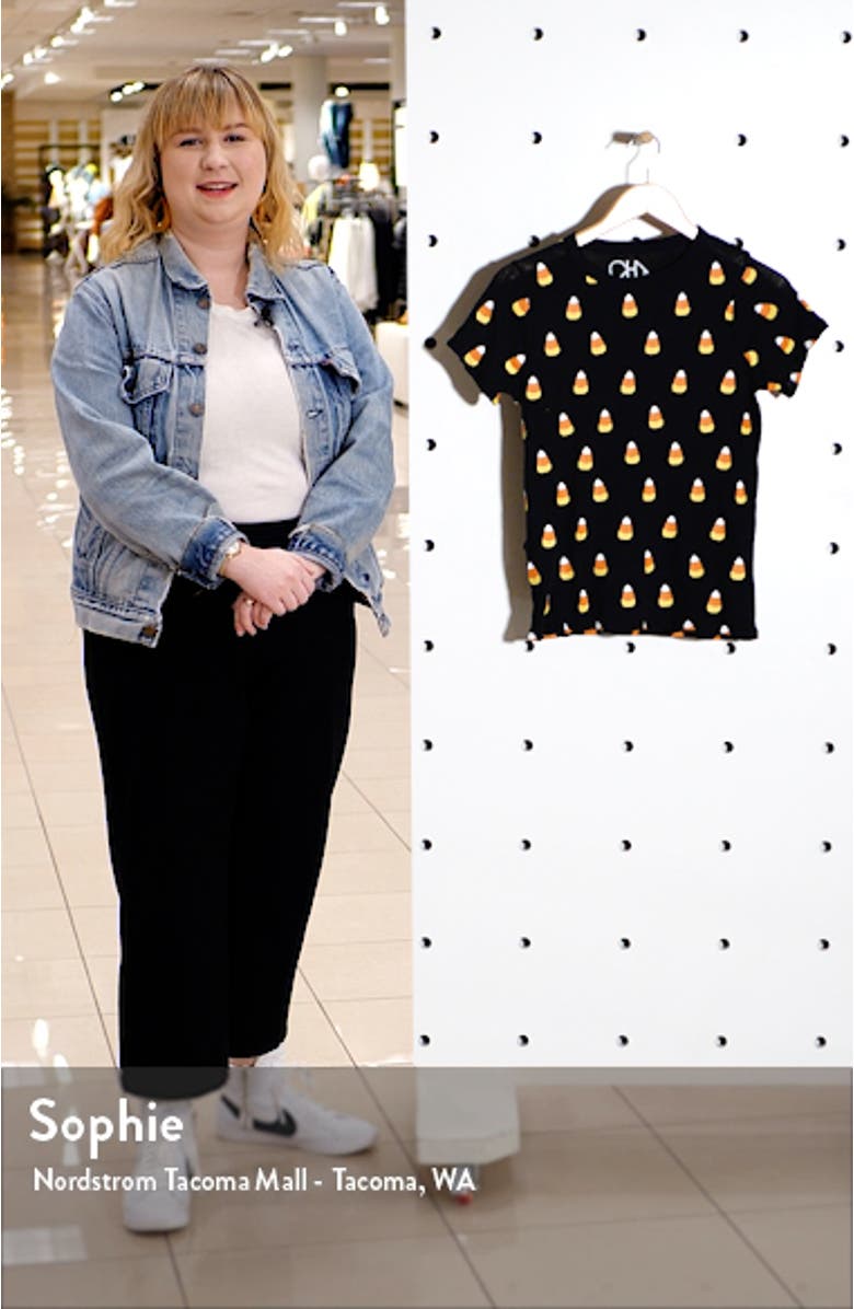 Candy Corn Print T-Shirt, sales video thumbnail