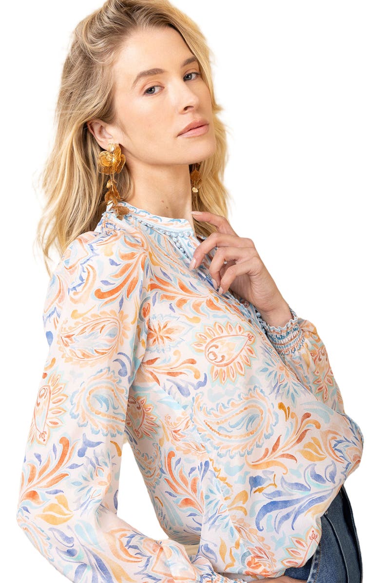 Hale Bob Adrianna Silk Top, Alternate, color, 