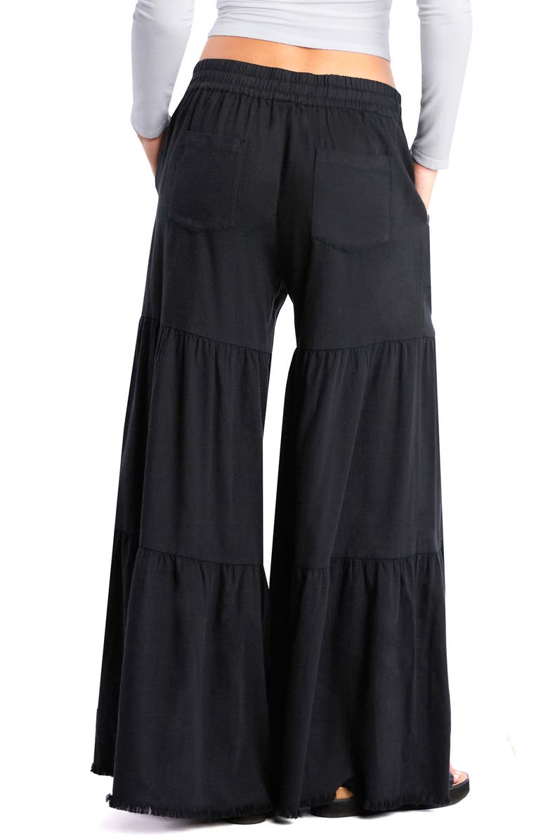 Billy T Fancy Cotton Blend Tiered Pants, Alternate, color, Ink