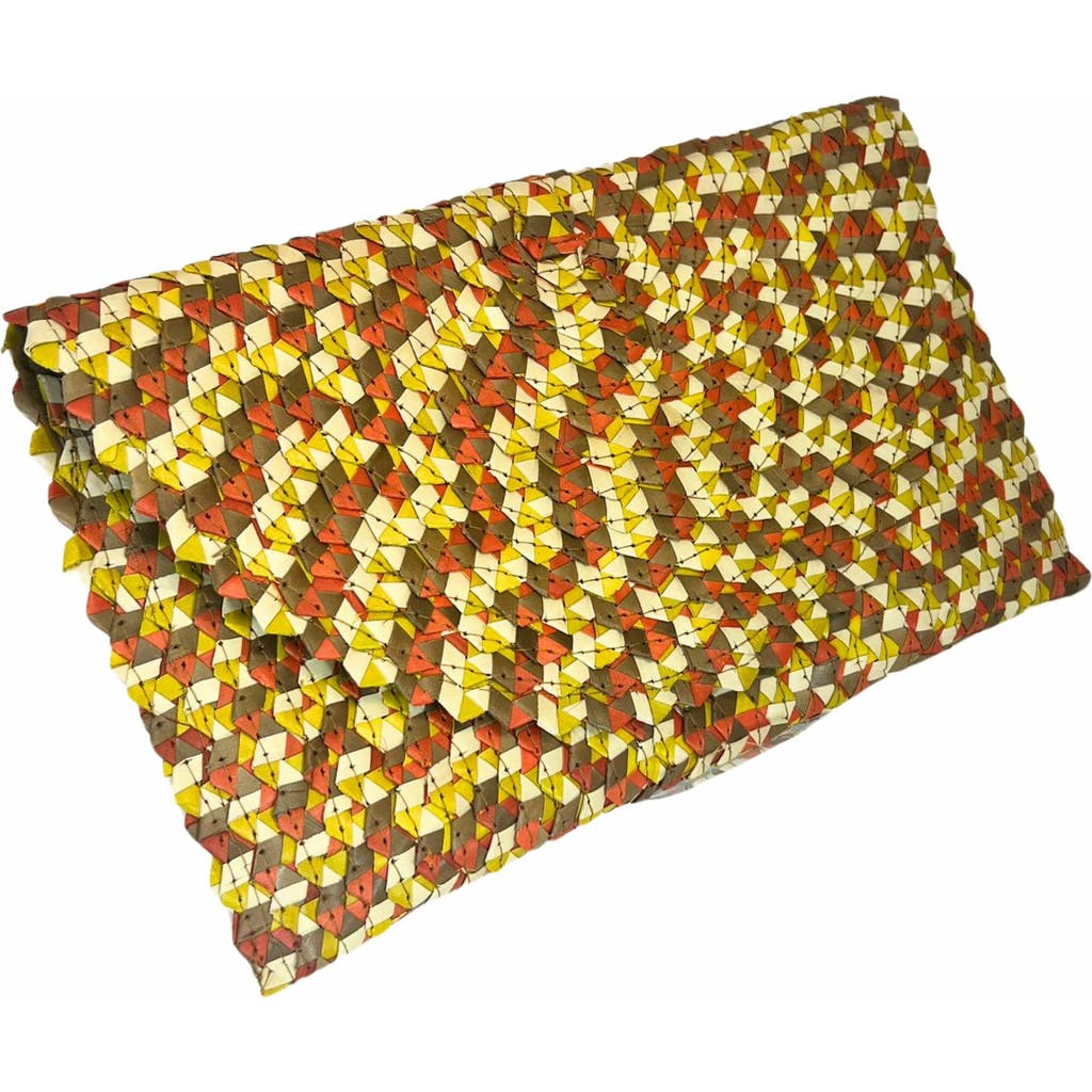 Jelavu Breezy Clutch Bag In Orange Multi