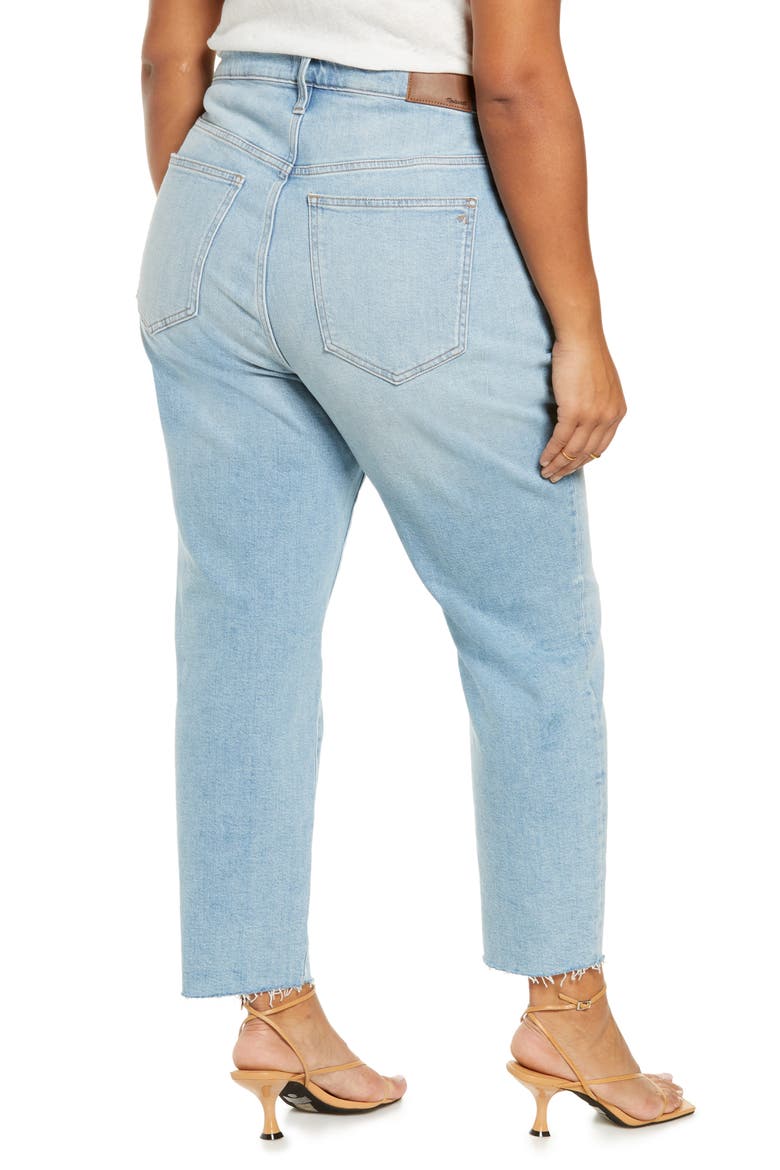 Curvy Perfect Worn-In Jeans, Alternate, color, COFFEY