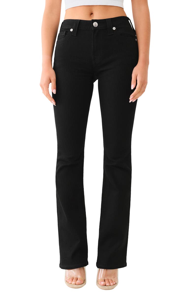 True Religion Becca Bootcut Jeans, Main, color, Black Rinse