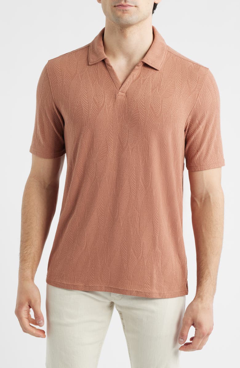 Johnston & Murphy Sedona Performance Polo, Main, color, Clay Frond