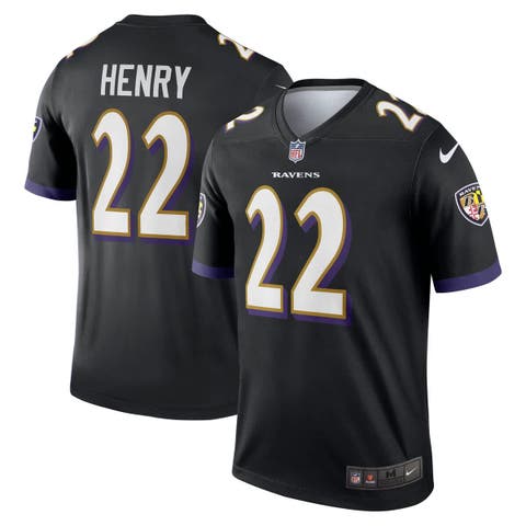Men's Nike Derrick Henry Black Baltimore Ravens Alternate Legend Jersey