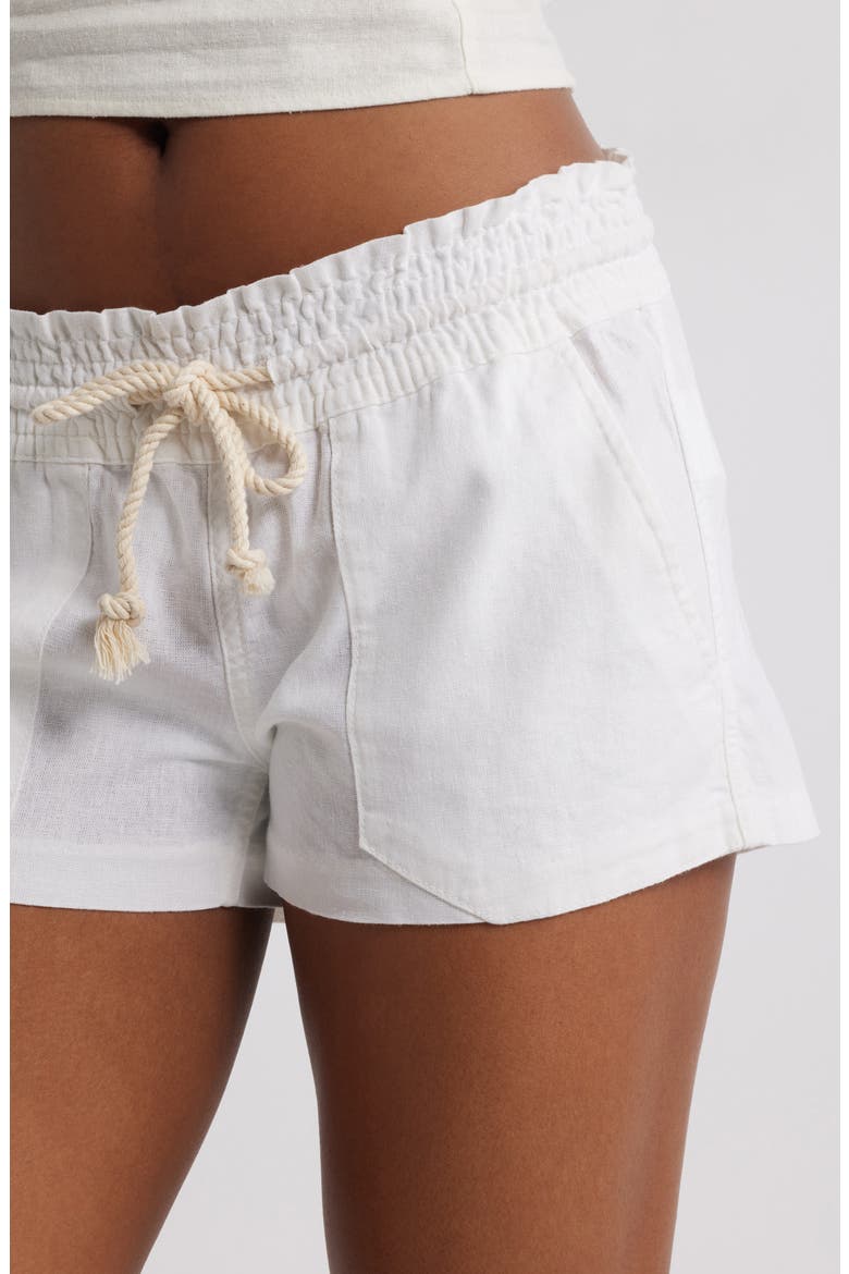 Oceanside Cotton Drawstring Shorts, Alternate, color, SEA SALT