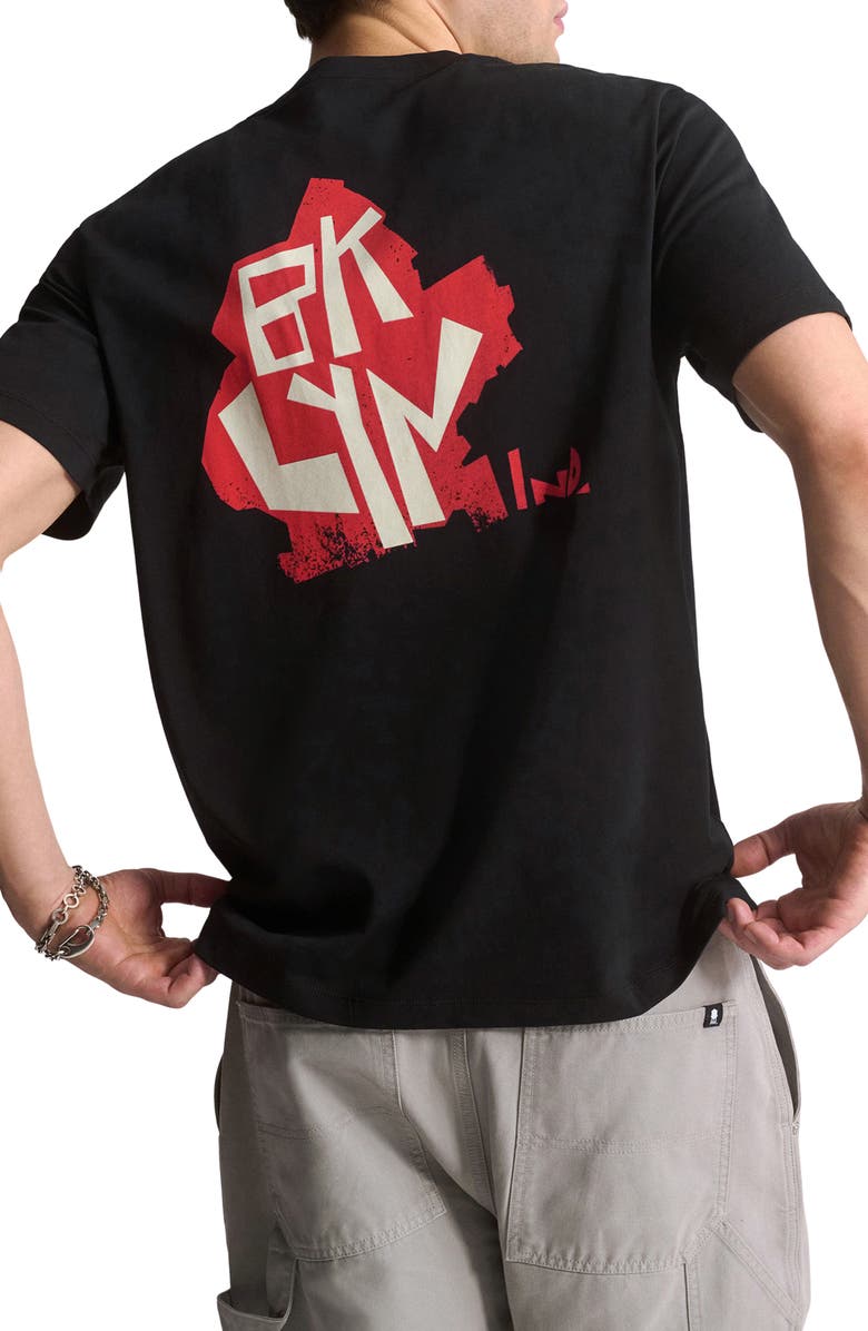Brooklyn Industries Logo Cotton Graphic T-Shirt, Alternate, color, Black