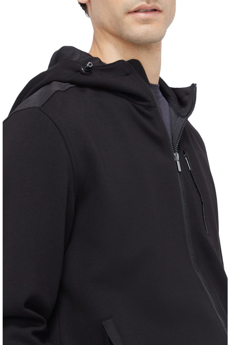 Hooded Long Sleeve Knit Top, Alternate, color, BLACK