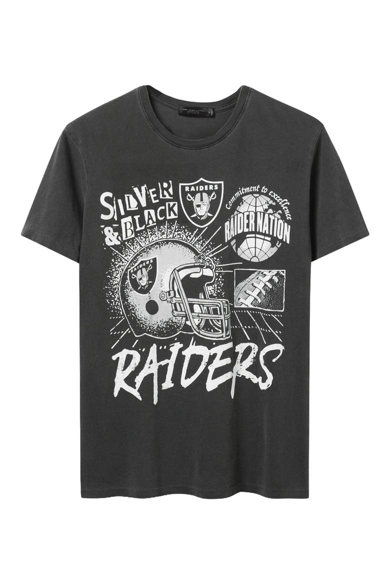 Las Vegas Raiders Cotton Graphic T-Shirt, Main, color, TRUE BLACK