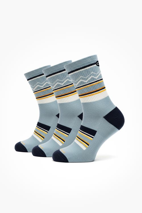 Cozy Zero Performawool Midcrew All-season Hike Socks 3 Pack In Blue