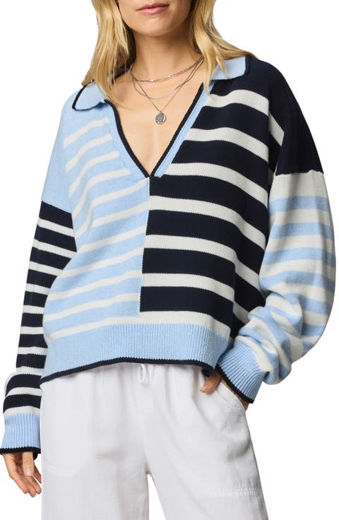 Arden Stripe Polo Sweater
