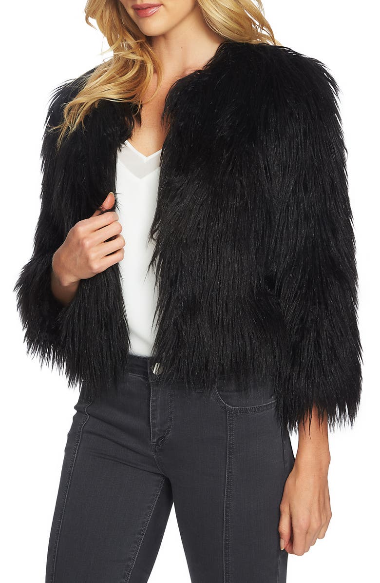 1.STATE Crop Faux Fur Jacket, Main, color, 
