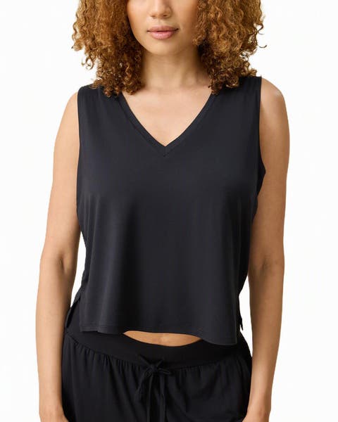 Aria Cropped V-Neck Tank