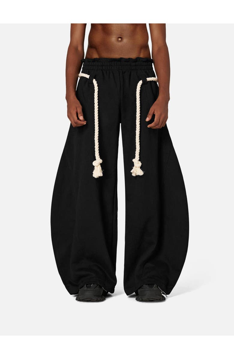 AELFRIC EDEN Stripe Super Baggy Barrel Sweatpants, Alternate, color, Black