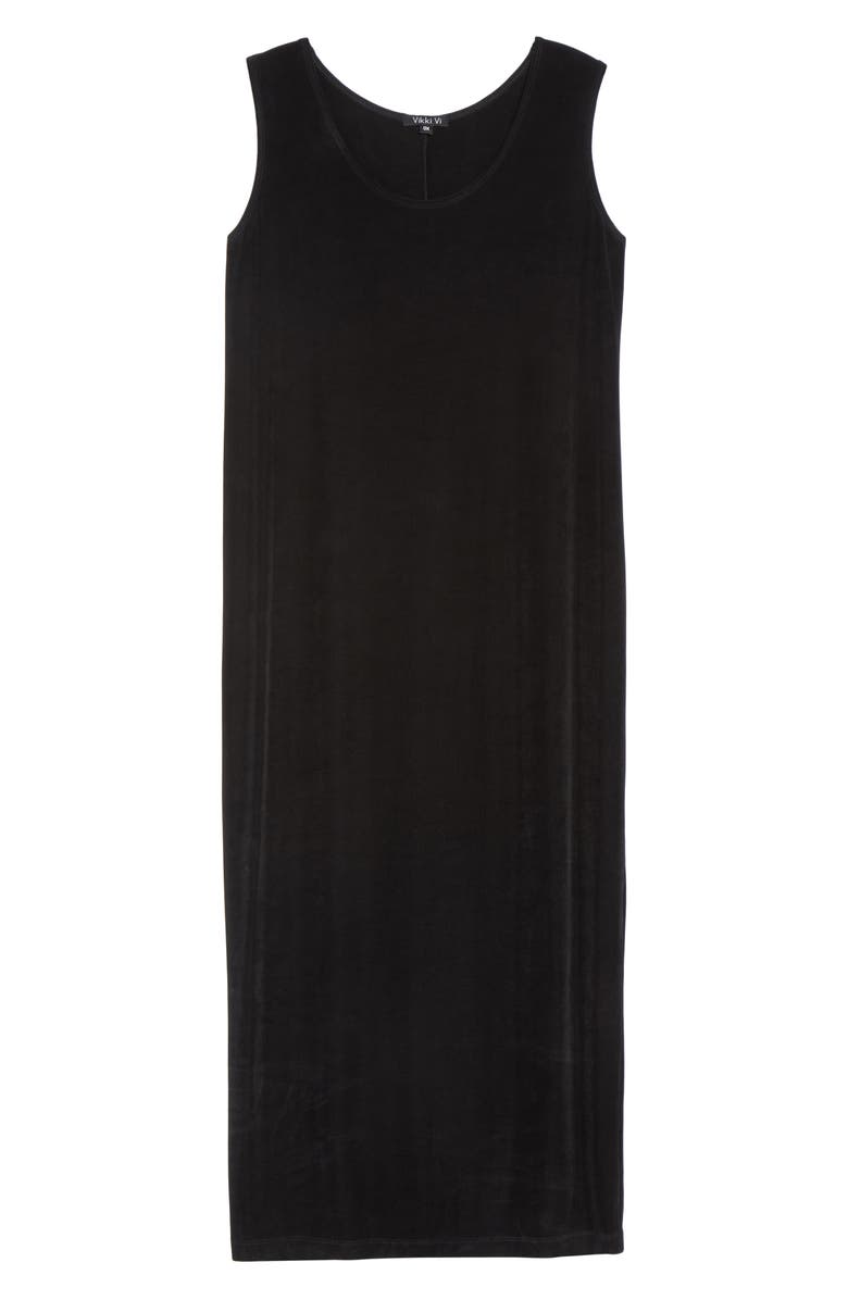 Vikki Vi Sleeveless Maxi Tank Dress, Alternate, color, Black
