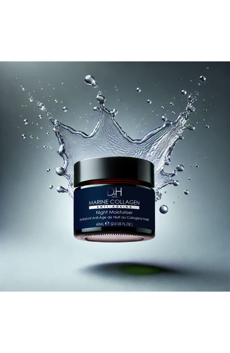 Dr H Marine Collagen Night Moisturiser 60ml x 2 Duo Set, Alternate, color, White