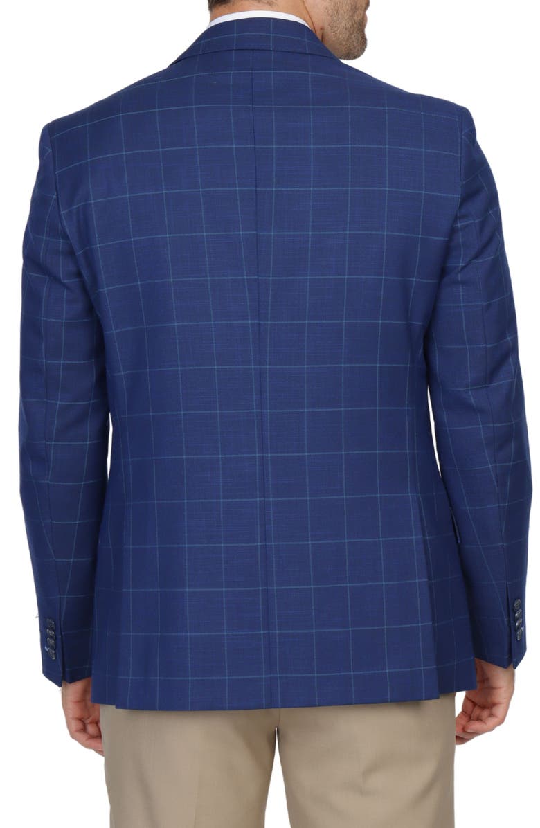 TailorByrd Windowpane Sport Coat, Alternate, color, True Navy
