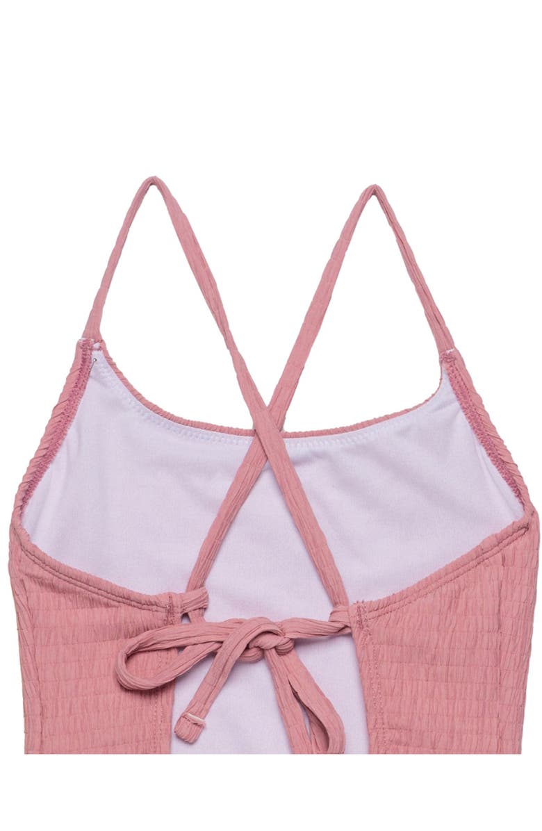 Gottex Kids Neapolitan Textured Criss Cross Back Adjustable One Piece, Alternate, color, Pink