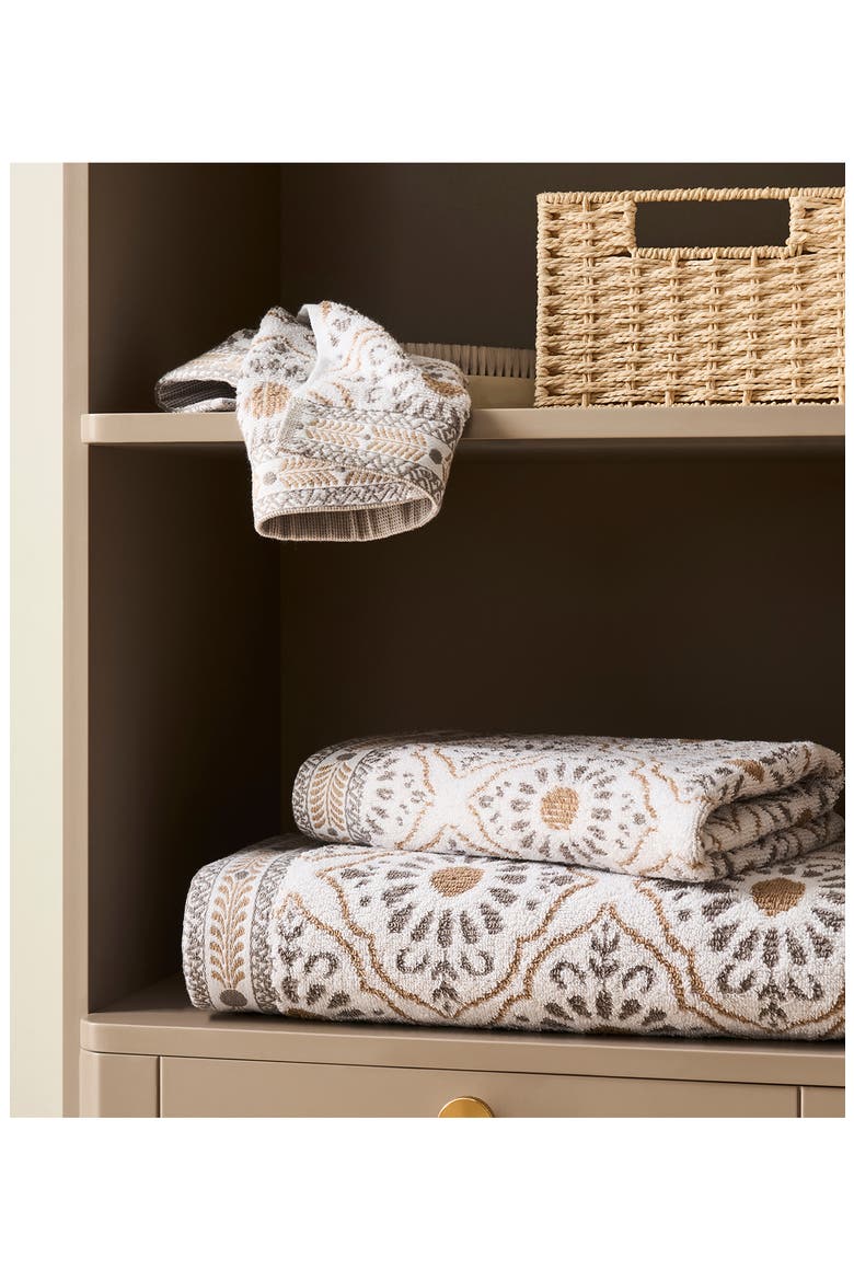 Rangila Bath Towel, Alternate, color, LINEN