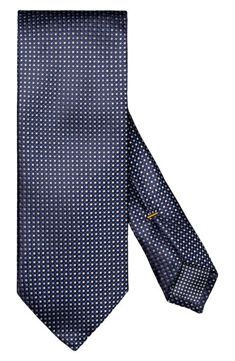 Geometric Silk Jacquard Tie