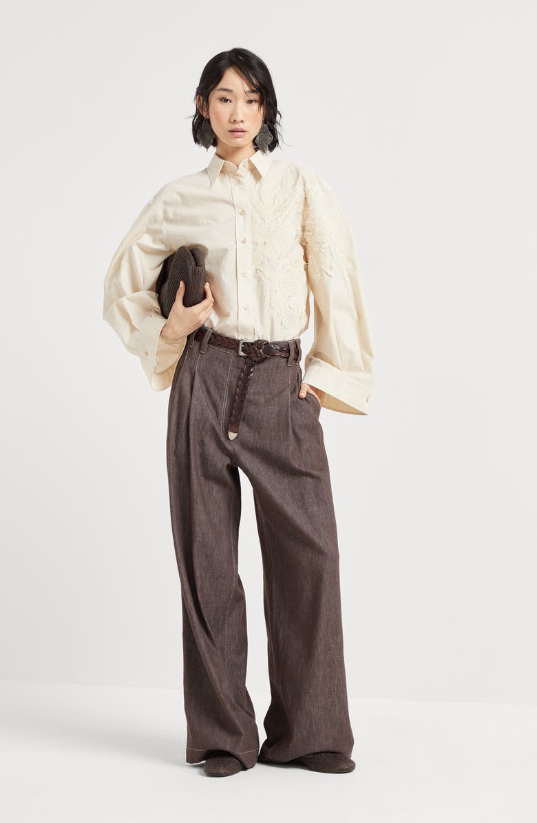 Brunello Cucinelli Wide Smart trousers, Alternate, color,