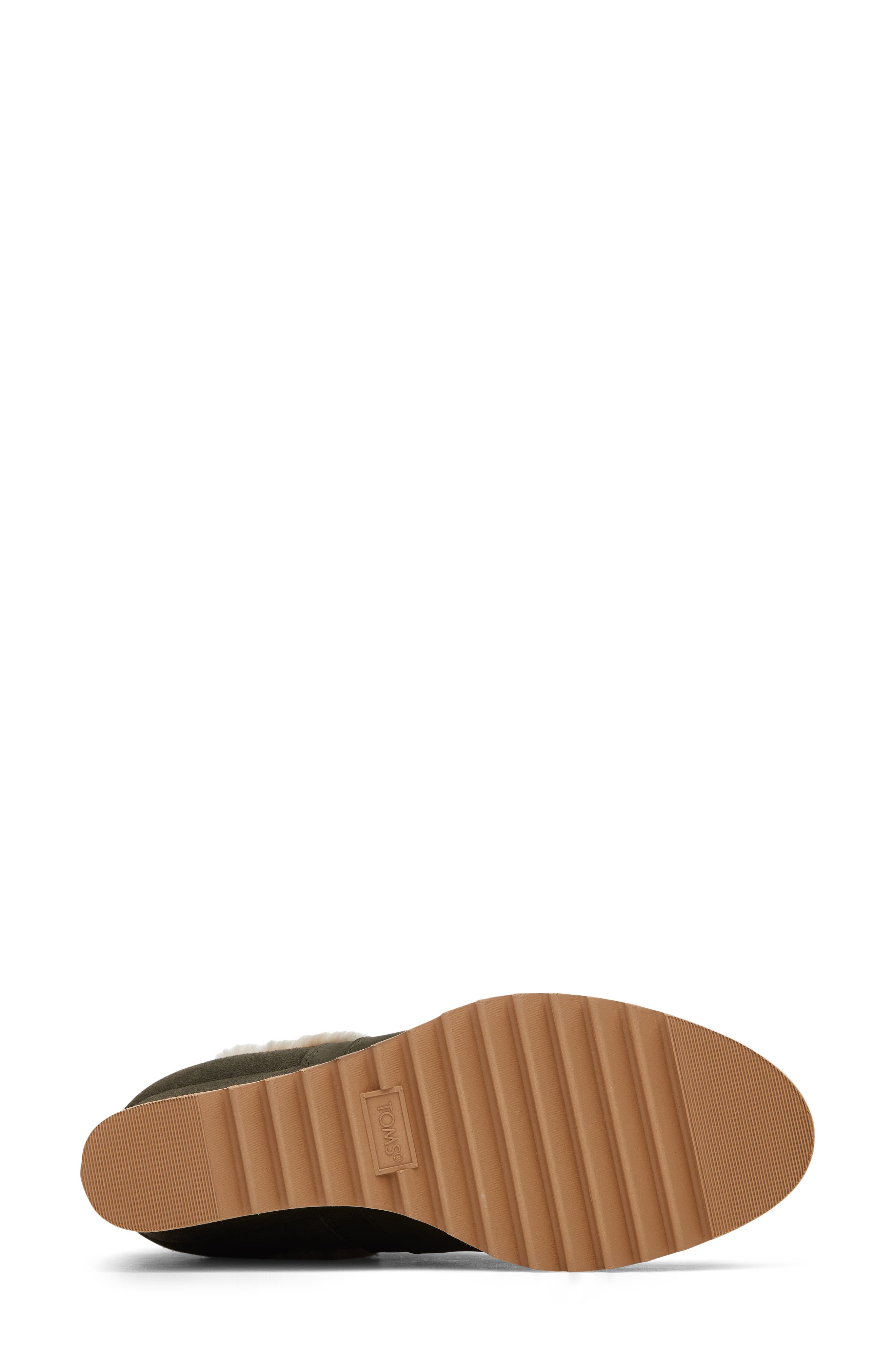 TOMS Maddie Wedge Bootie, Alternate, color, Medium Green