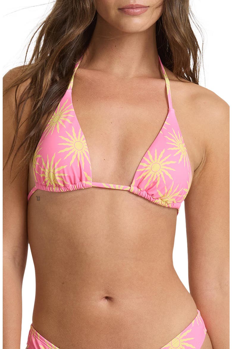 So Sunny Triangle Swim Top, Main, color, SEA PINK