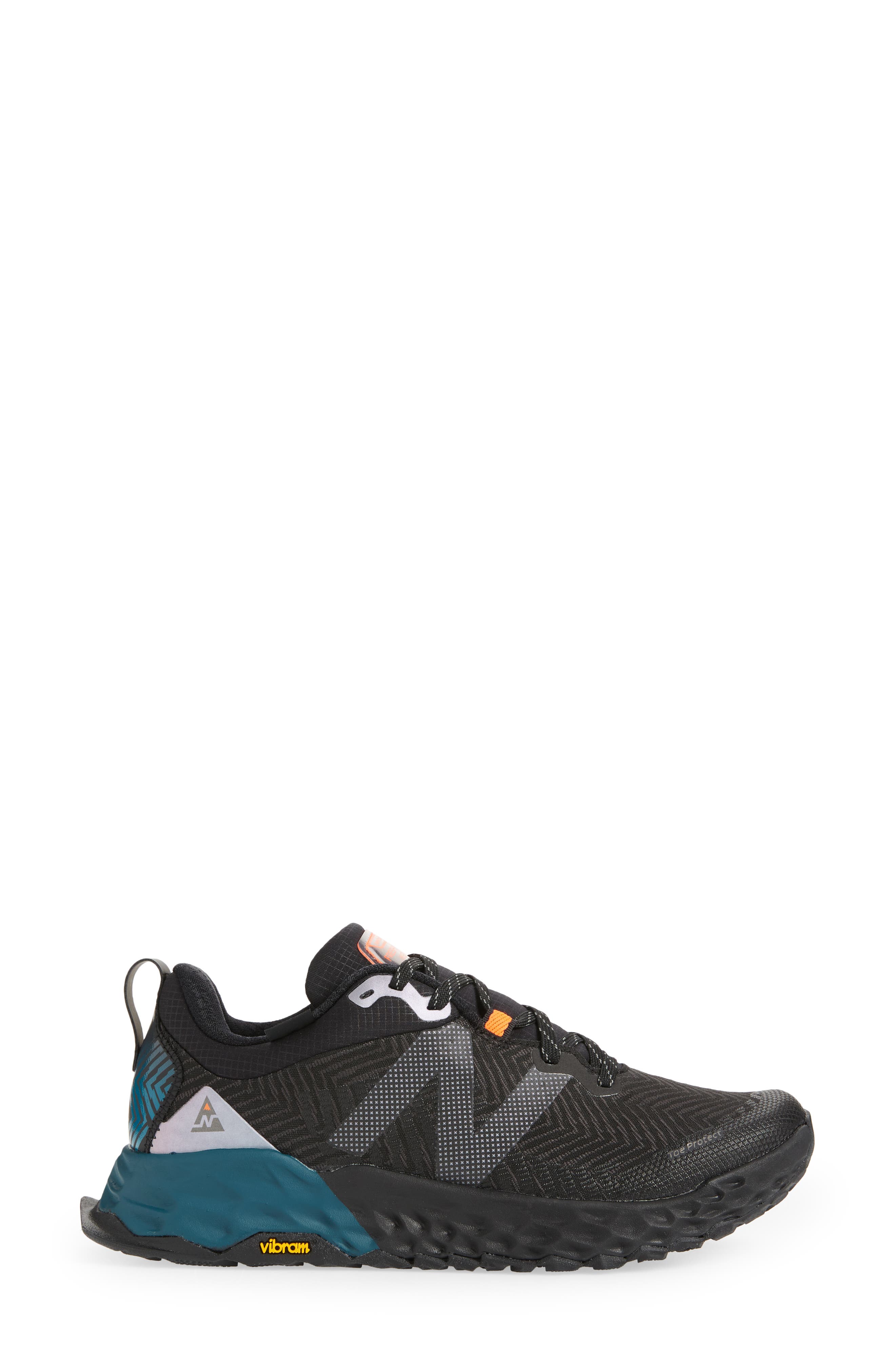 Fresh Foam Hierro v6 Trail Running Shoe, Alternate, color, BLACK