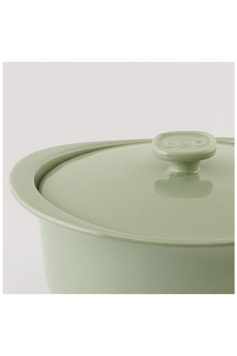 Leo Balance Covered 4.5-Quart Ceramic Baking Dish, Alternate, color, SAGE