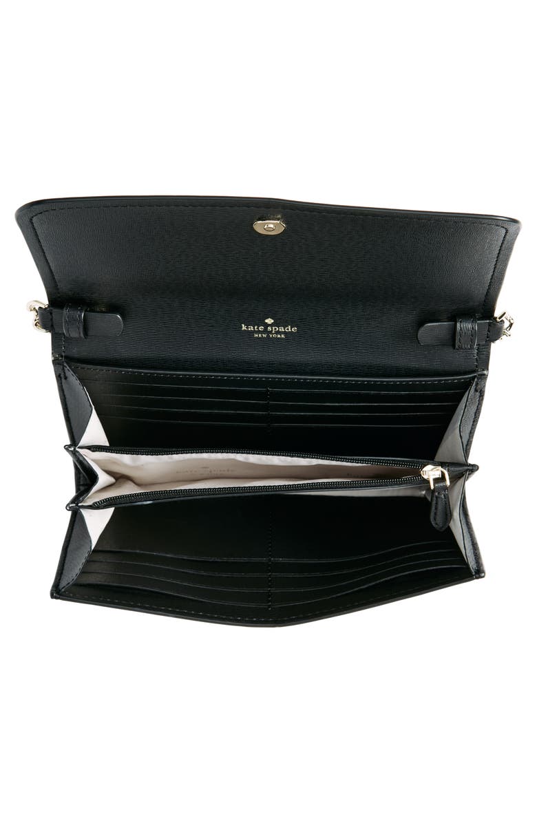 Kate Spade New York cameron wallet on a chain, Alternate, color, Black
