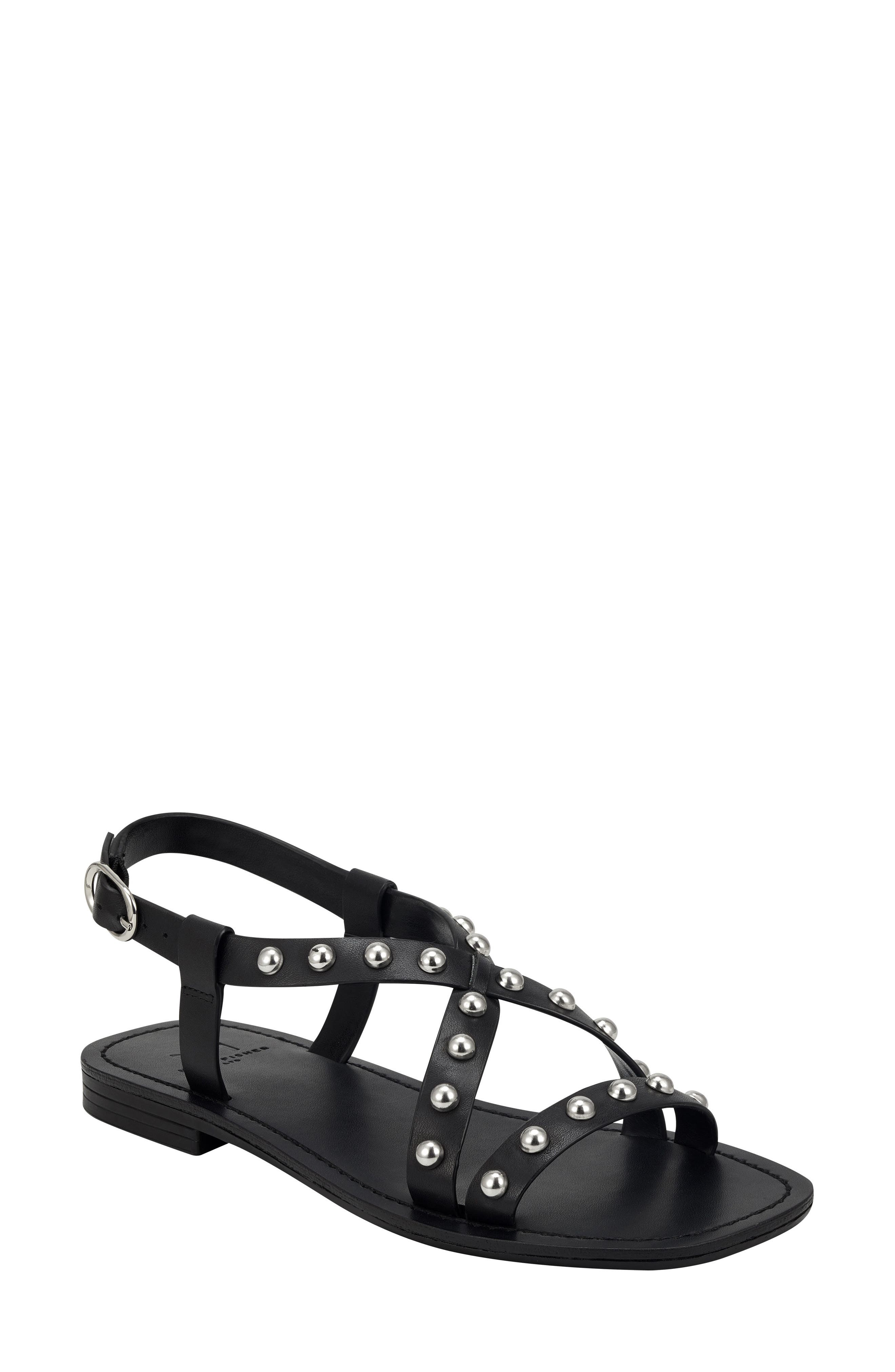 Fianna Sandal, Main, color, BLACK LEATHER