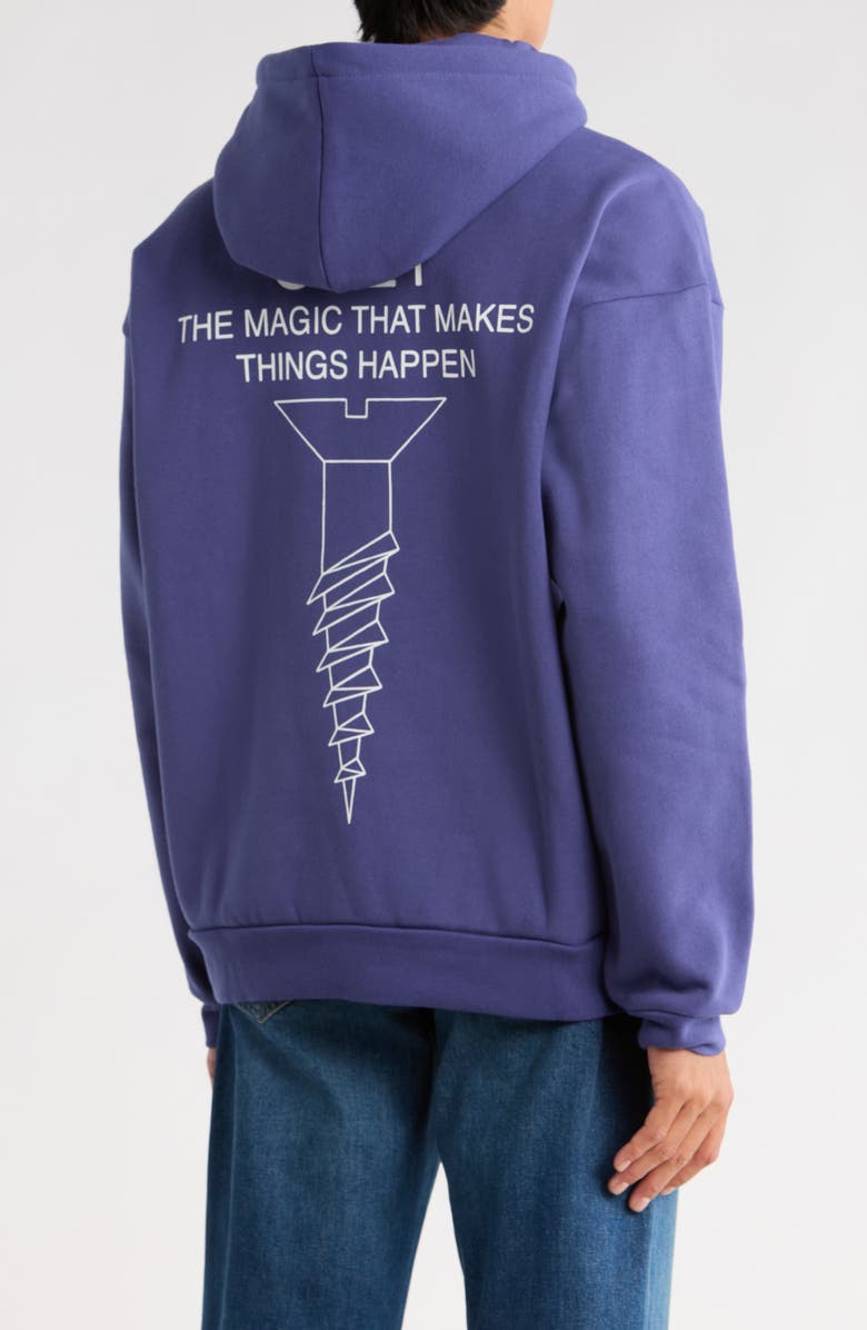 Obey Things Happen Extra Heavyweight Hoodie, Alternate, color, Skipper Blue