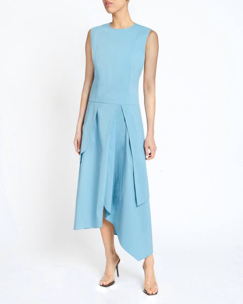 Santorelli Maddy Sleeveless High-low Midi Dress In Marine Blue