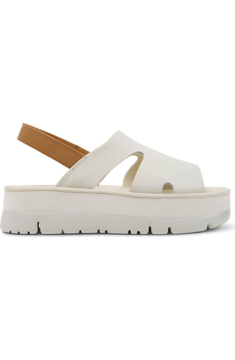 Camper Oruga Up Platform Sandal, Alternate, color, White Natural