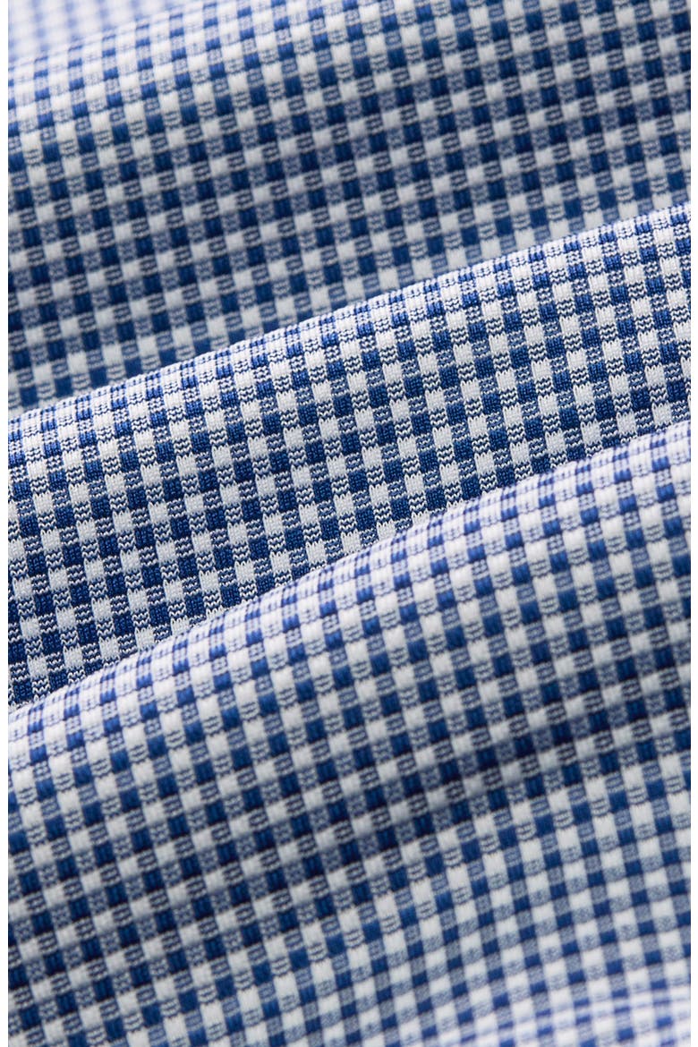 Halyard Trim Fit Gingham Button-Up Shirt, Alternate, color, NAVY PETER GINGHAM
