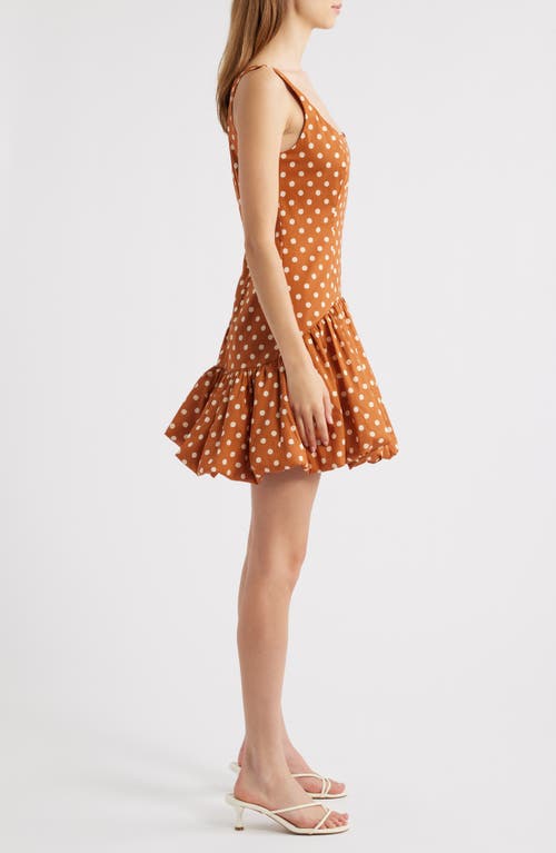 HUTCH HUTCH SLEEVELESS DROP WAIST BUBBLE HEM MINIDRESS