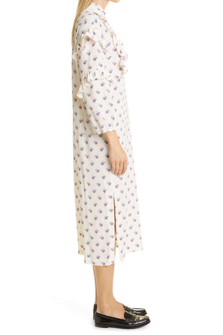 Ahadi Floral Long Sleeve Midi Dress, Alternate, color, FANNIK FLOWER