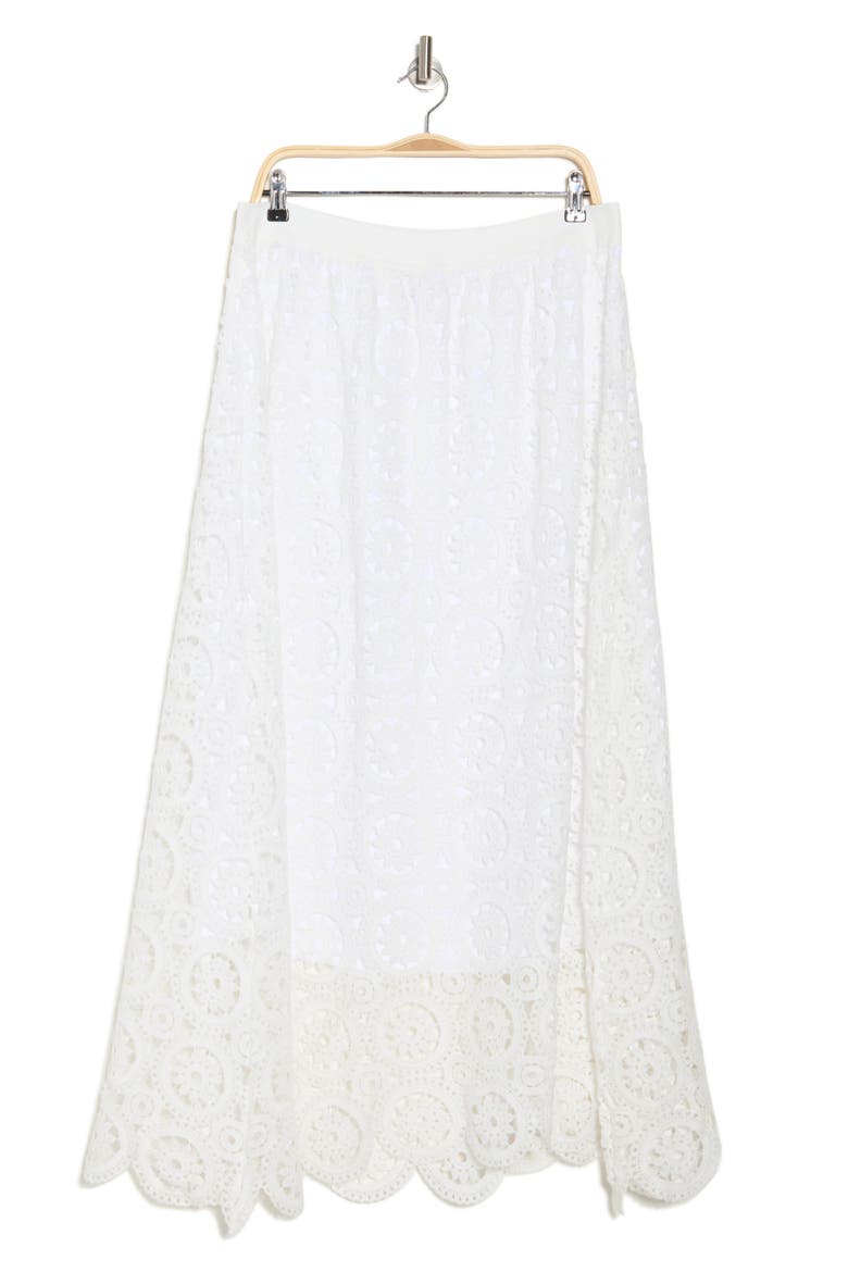Miranda Lace Maxi Skirt, Alternate, color, BRIGHT WHITE