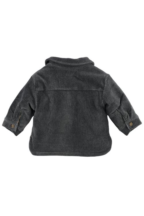 Oh Baby ! Corduroy With Snowdrift Shacket In Black