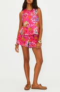 Beach Riot Dollie Floral Sleeveless Cotton & Linen Cover-Up Top