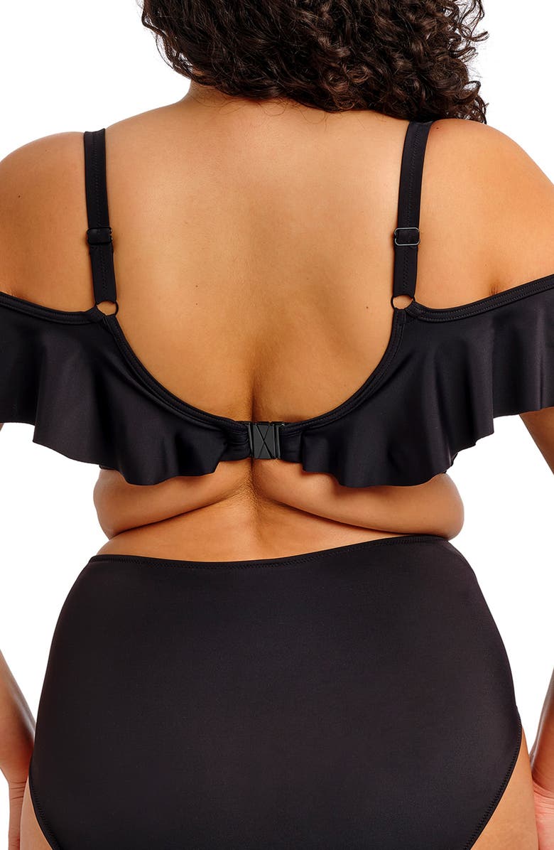 Elomi Plain Sailing Ruffle Underwire Bikini Top, Alternate, color,