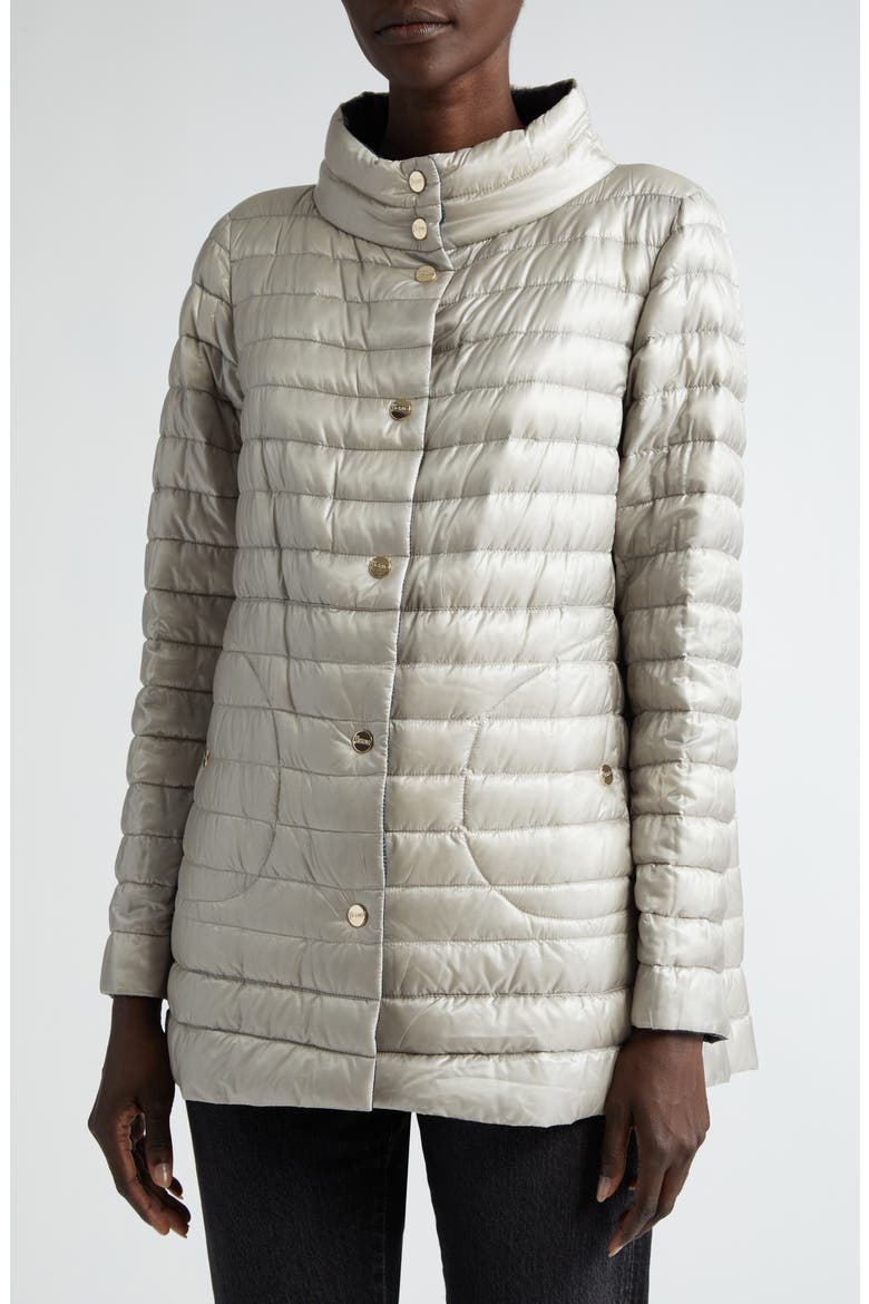 Reversible Ultralight Down Jacket, Alternate, color, NAVY TO GREY