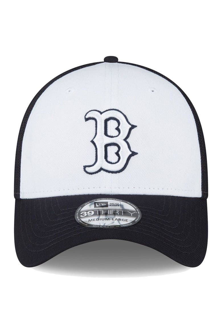 Men's New Era  Navy/White Boston Red Sox 2023 On-Field Batting Practice 39THIRTY Flex Hat, Alternate, color, White