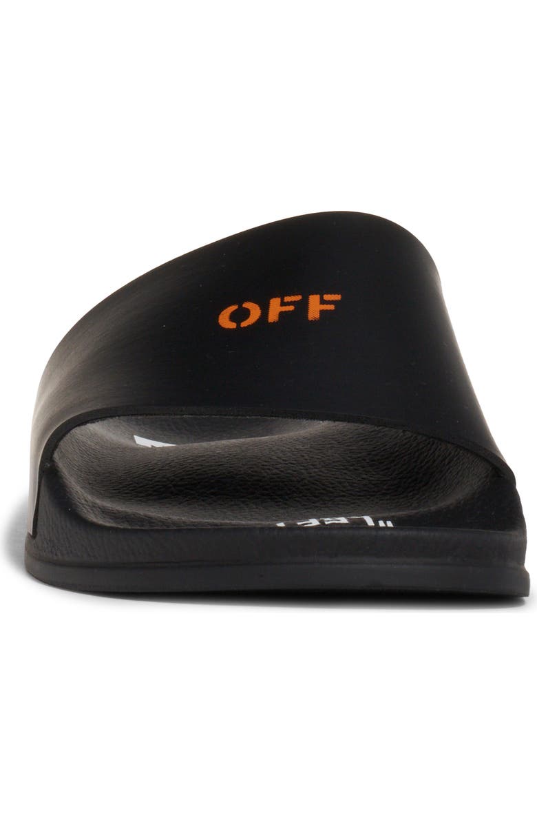Off-White Logo Slide Sandal, Alternate, color,