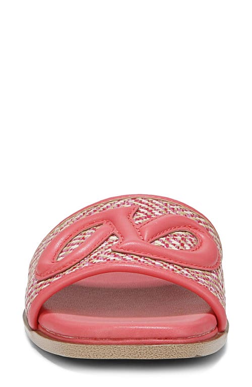 Naturalizer Genevieve Slide Sandal In Sunset Coral Pink