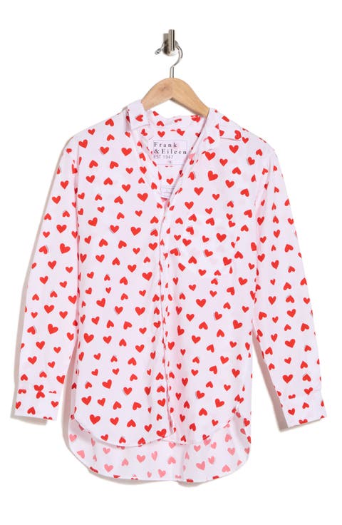 Boyfriend Cotton Button-Up Shirt