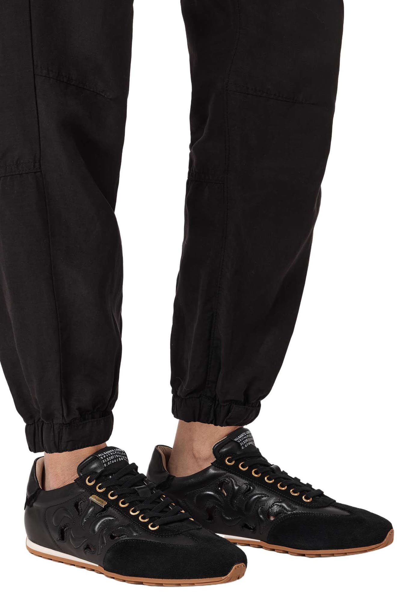 AllSaints Liam Western Sneaker, Alternate, color, Black