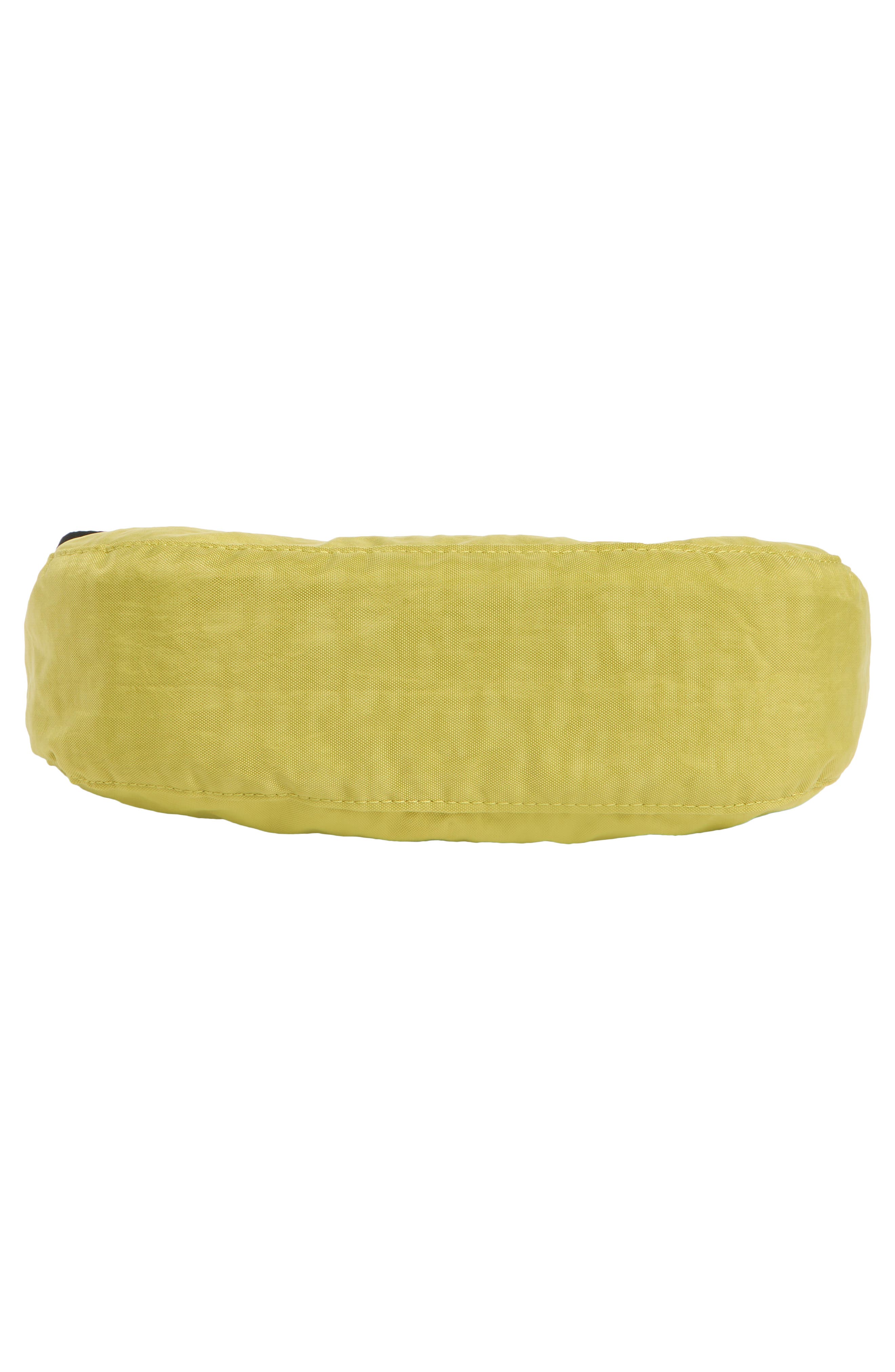 Baggu Small Recycled Nylon Crescent Crossbody Bag, Alternate, color, Lemongrass