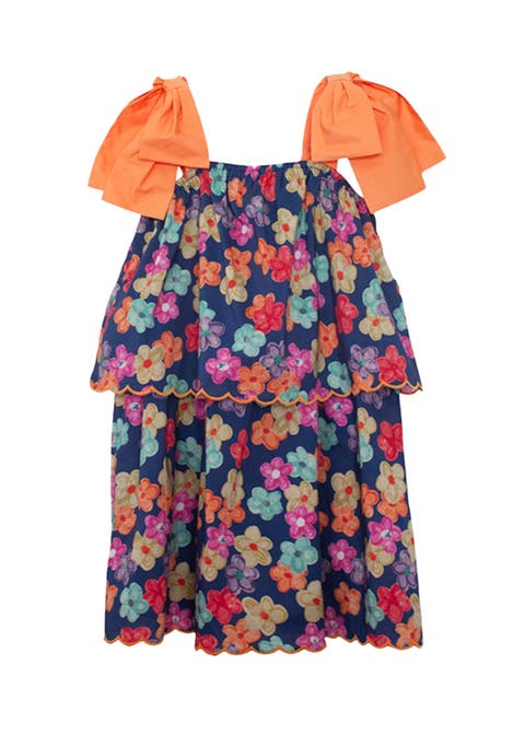 Fiesta Cap Sleeve Dress (Toddler, Little Kid & Big Kid)